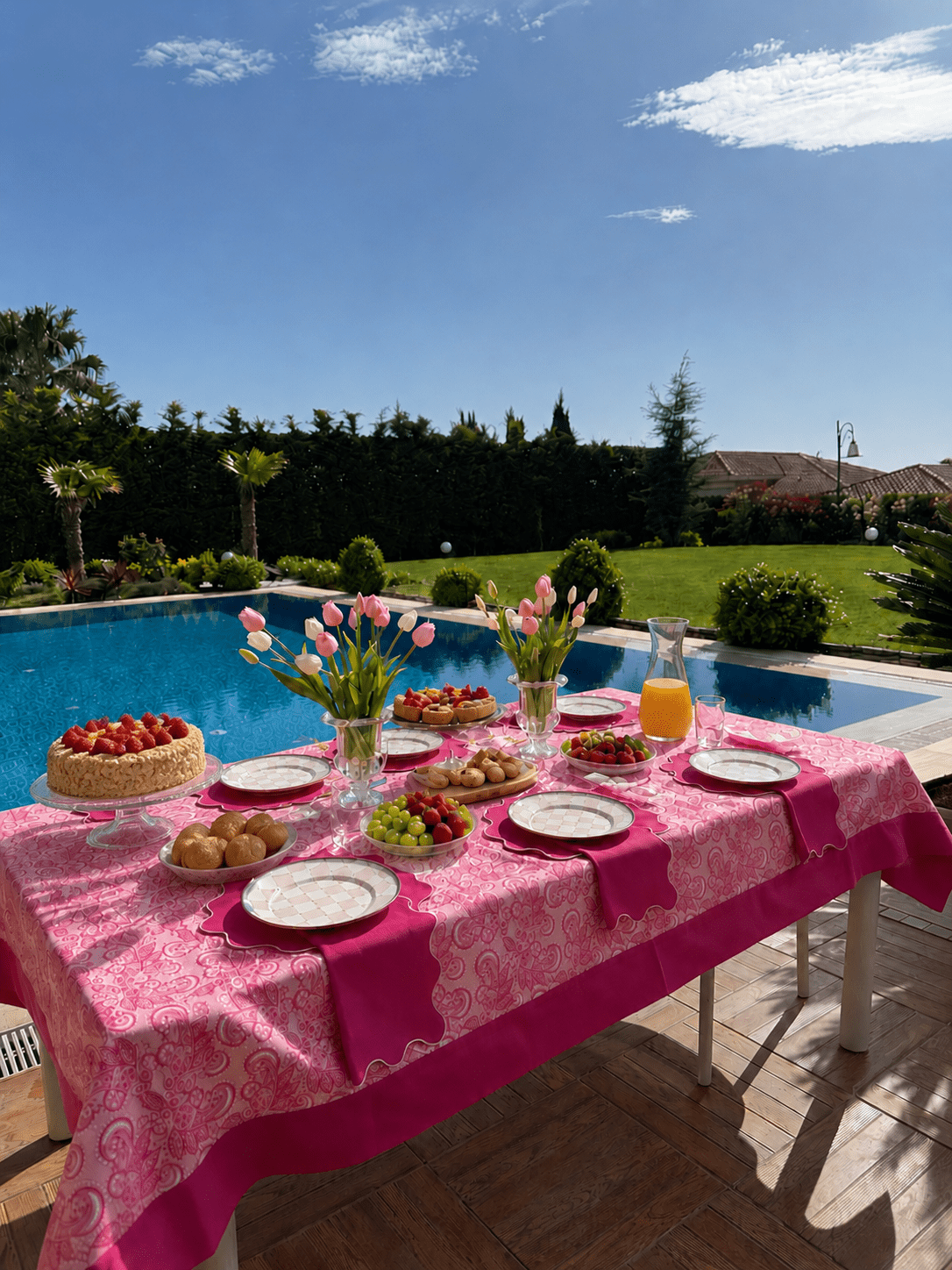 Pink Dream Masa Örtüsü Set resmi