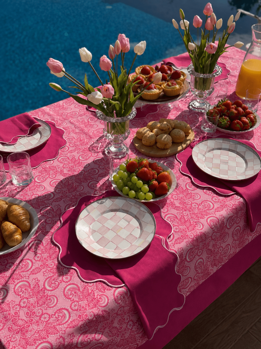 Pink Dream Masa Örtüsü Set resmi